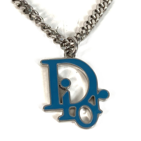 Dior CD logo Accessories Jewelry Chain Necklace Necklace Metal Silver/blue Used