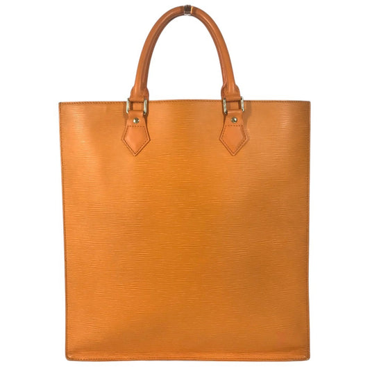 LOUIS VUITTON M5908H Epi Sac PlatGM Sac Plat GM Hand Bag Vertical Tote Tote Bag Epi Leather Mandarin Orange Used