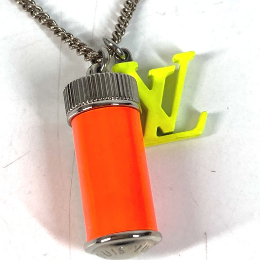 LOUIS VUITTON MP2143 Accessories Chain Necklace Collier LV Fluo Collier LV Fluo Neon color Necklace Metal yellow/Orange Used