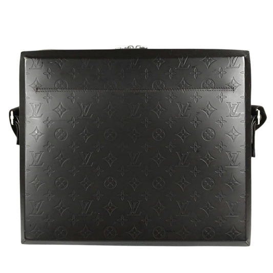 LOUIS VUITTON M46530 Monogram glasses Steve Shoulder Crossbody Shoulder Bag Monogram Glace Leather Cafe Brown Used
