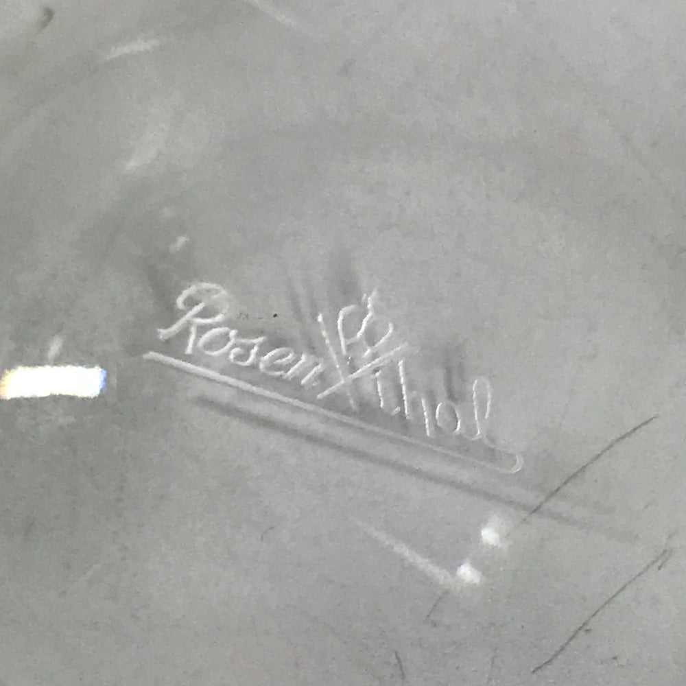 BVLGARI Rosenthal Rosenthal logo Ashtray Interior ashtray Glass clear Used