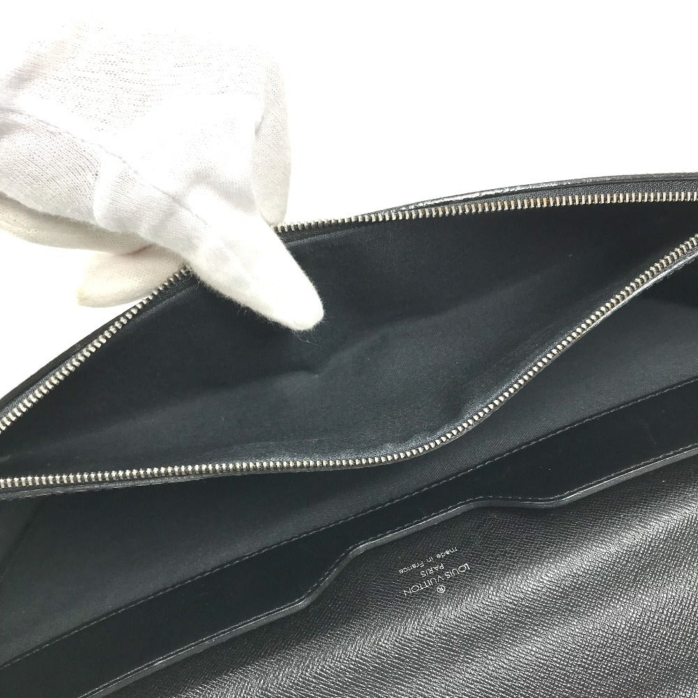 LOUIS VUITTON M31052 Taiga Robusto 1 Robusto 1 Bag Hand Bag Document Bag Business bag Taiga Leather Ardoise Black Used