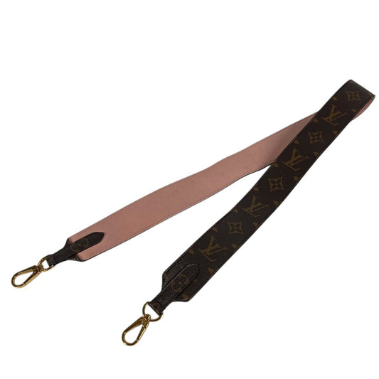 LOUIS VUITTON J02330 Monogram Shoulder strap (nonadjustable, width 1.6") Shoulder strap MonogramCanvas Rose poodle pink/Brown Used