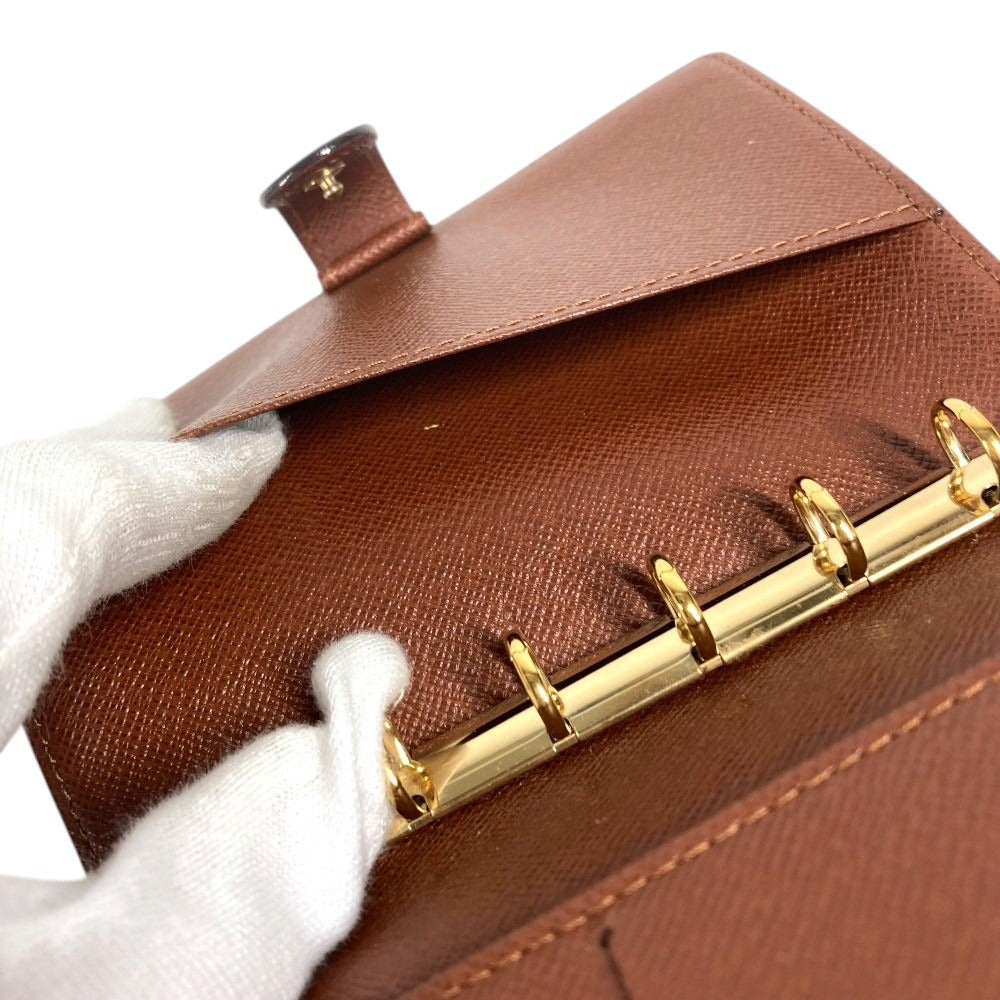 LOUIS VUITTON R20005 Monogram AgendaPM Agenda PM System notebook stationery Notebook cover MonogramCanvas Brown Used