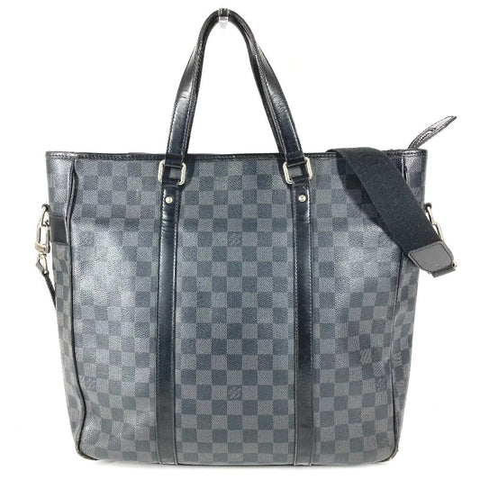 LOUIS VUITTON N51192 ダミエグラフィット タダオ トートバッグ 縦型 カバン 斜め掛け 2WAYバッグ ショルダーバッグ ダミエグラフィットキャンバス ユニセックス ブラック