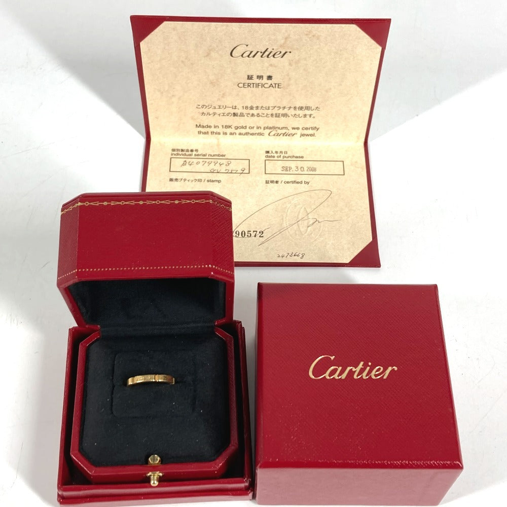 CARTIER K18 金 18K マイヨンパンテール ロゴ アクセサリー ジュエリー リング・指輪 YG750 レディース ゴールド