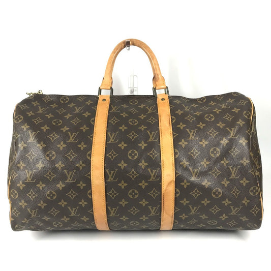 LOUIS VUITTON M41426 Monogram Keepall50 Keepall 50 Travel Bag Hand Bag Travel Bag Duffle Bag MonogramCanvas Brown Used