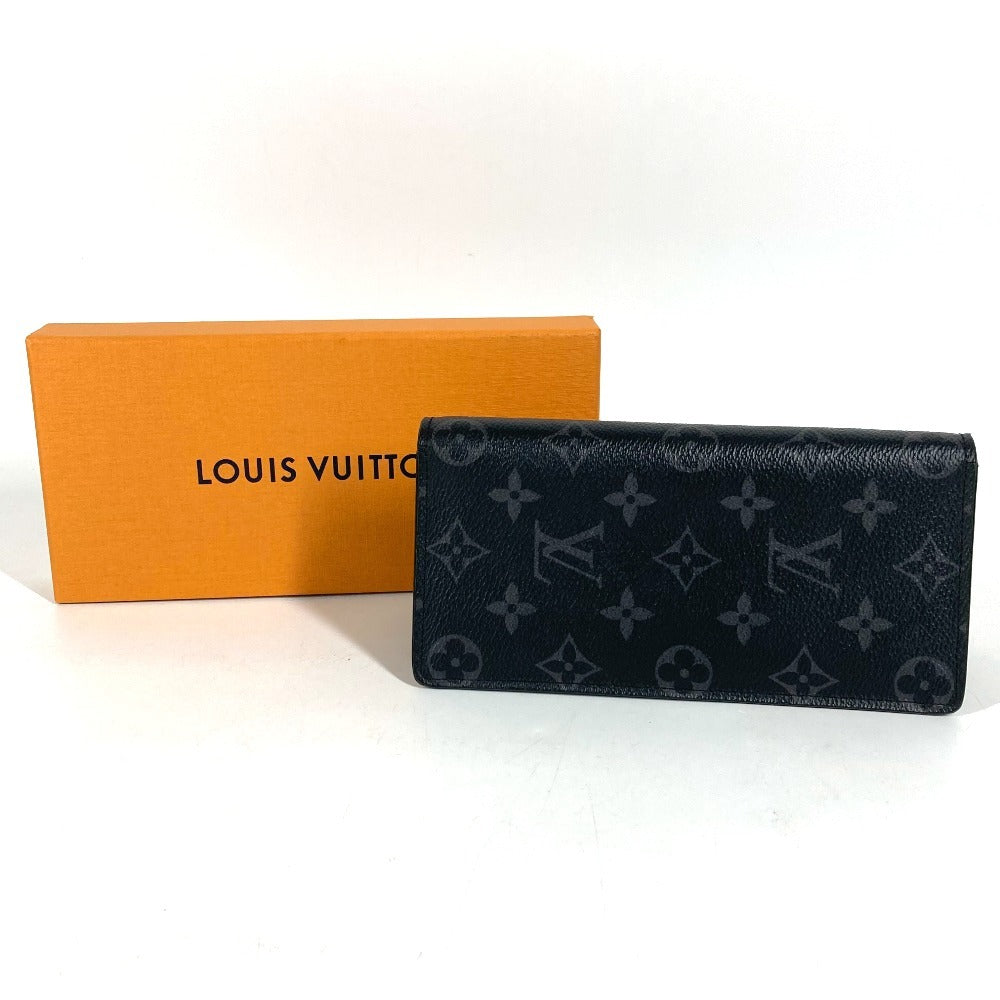 LOUIS VUITTON M61697 MonogramEclipse Portefeuille Braza Portefeuille Braza Wallet Long Wallet Bifold Long Wallet MonogramEclipseCanvas Black Used