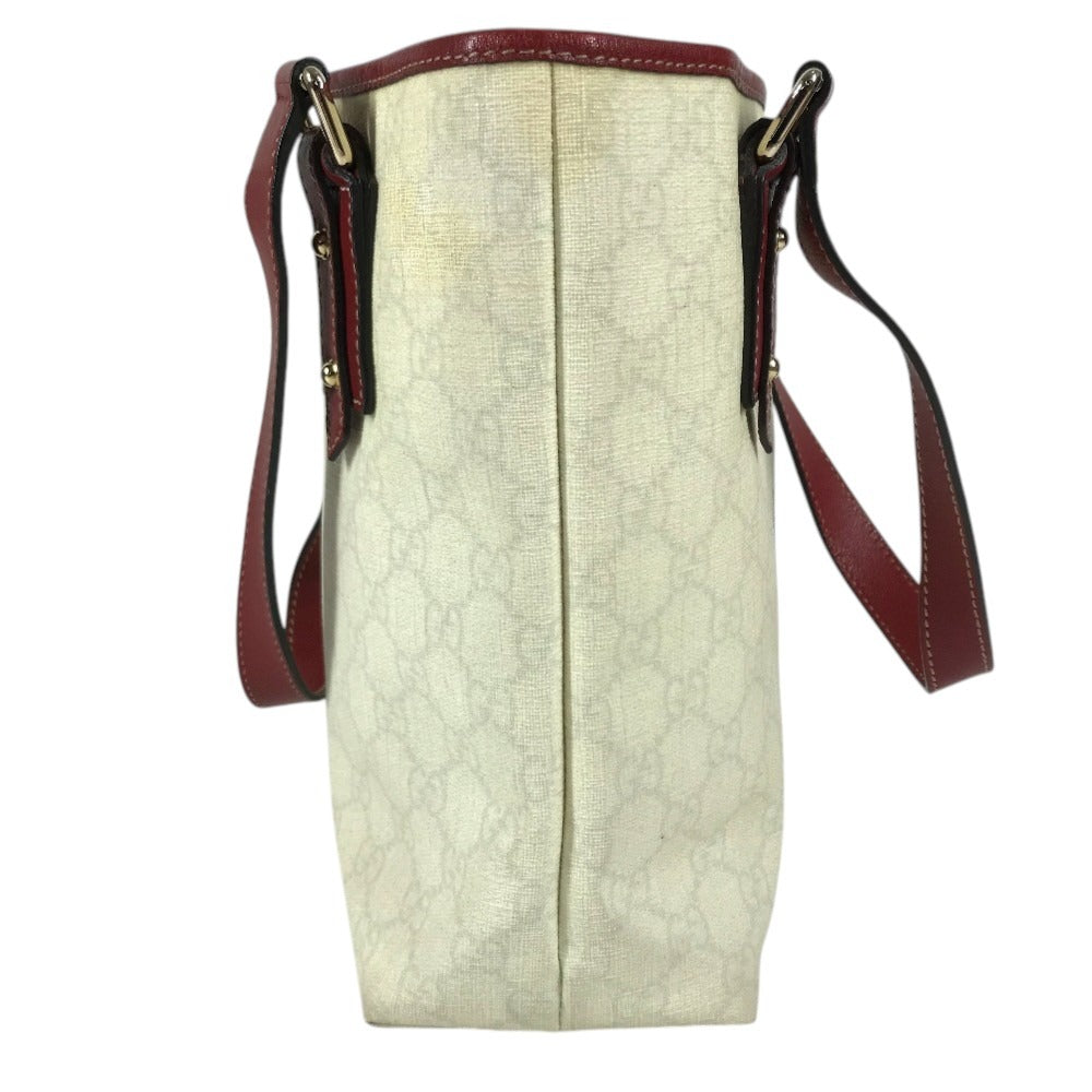 GUCCI 240018 LOVEGUCCI x Heart Tattoo Logo GG Supreme Shoulder bag, tote bag, bucket bag Shoulder Bag GG Supreme Canvas / Leather White/Red Used