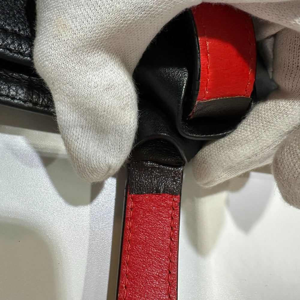 Christian Louboutin ロゴ 肩掛けバッグ トートバッグ レザー メンズ ブラック