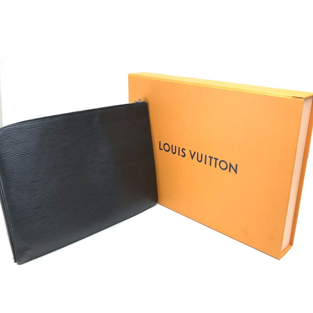 LOUIS VUITTON M64153 Epi Leather Pochette Jour GM NM Clutch Bag/Second Bag in Epi Leather, Men's, Noir Black