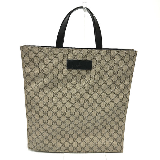GUCCI 456217 GG ハンドバッグ カバン トートバッグ GGスプリームキャンバス メンズ ベージュ