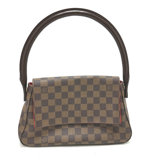 LOUIS VUITTON N51158 ダミエ ミニルーピング SPO スペシャルオーダー ショルダーバッグ カバン トートバッグ ダミエキャンバス レディース エベヌ ブラウン