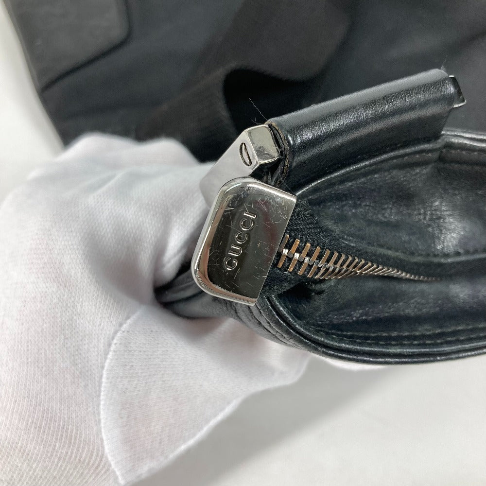 GUCCI 161822 グッチシマ GG トートバッグ 斜め掛け ポシェット カバン ショルダーバッグ レザー メンズ ブラック