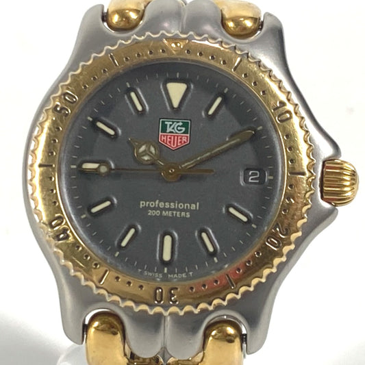 TAG HEUER S95.213K セル プロフェッショナル 200 時計 ウォッチ メンズ ロゴ コンビ 腕時計 SS ボーイズ ゴールド