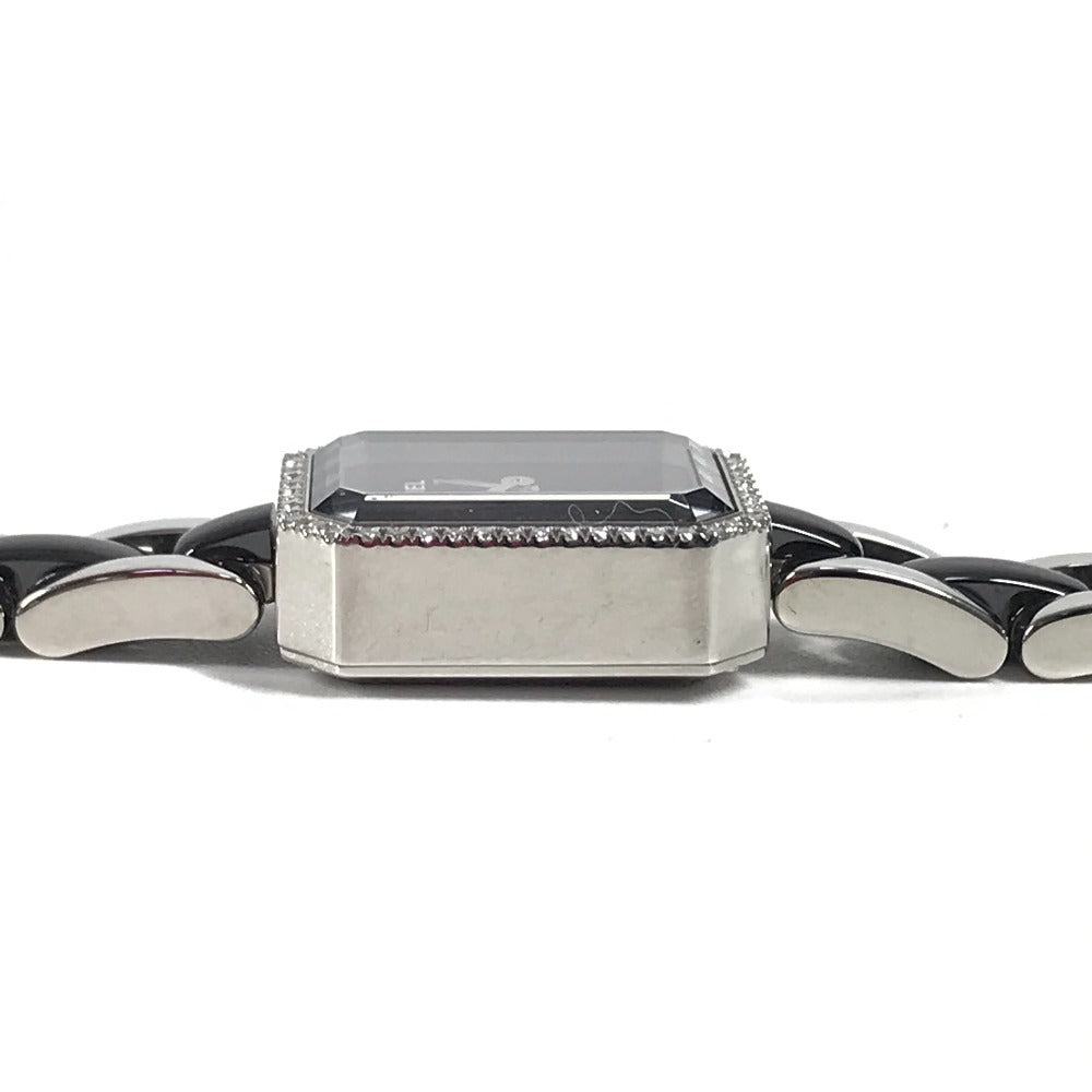 CHANEL H2163 Diamond Bezel Premiere Women's Watch, Stainless Steel, Black