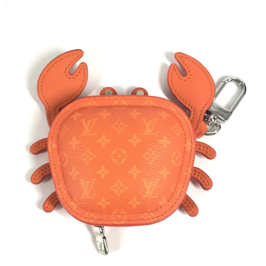 LOUIS VUITTON M01929 モノグラム バッグチャーム LVクラブ バッグチャーム 蟹 カニ コインケース イヤフォンケース キーホルダー モノグラムキャンバス ユニセックス オレンジ