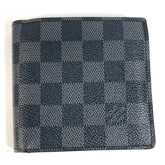 LOUIS VUITTON N62664 ダミエグラフィット ポルトフォイユ マルコ コンパクトウォレット 2つ折り 2つ折り財布 ダミエグラフィットキャンバス ユニセックス ブラック