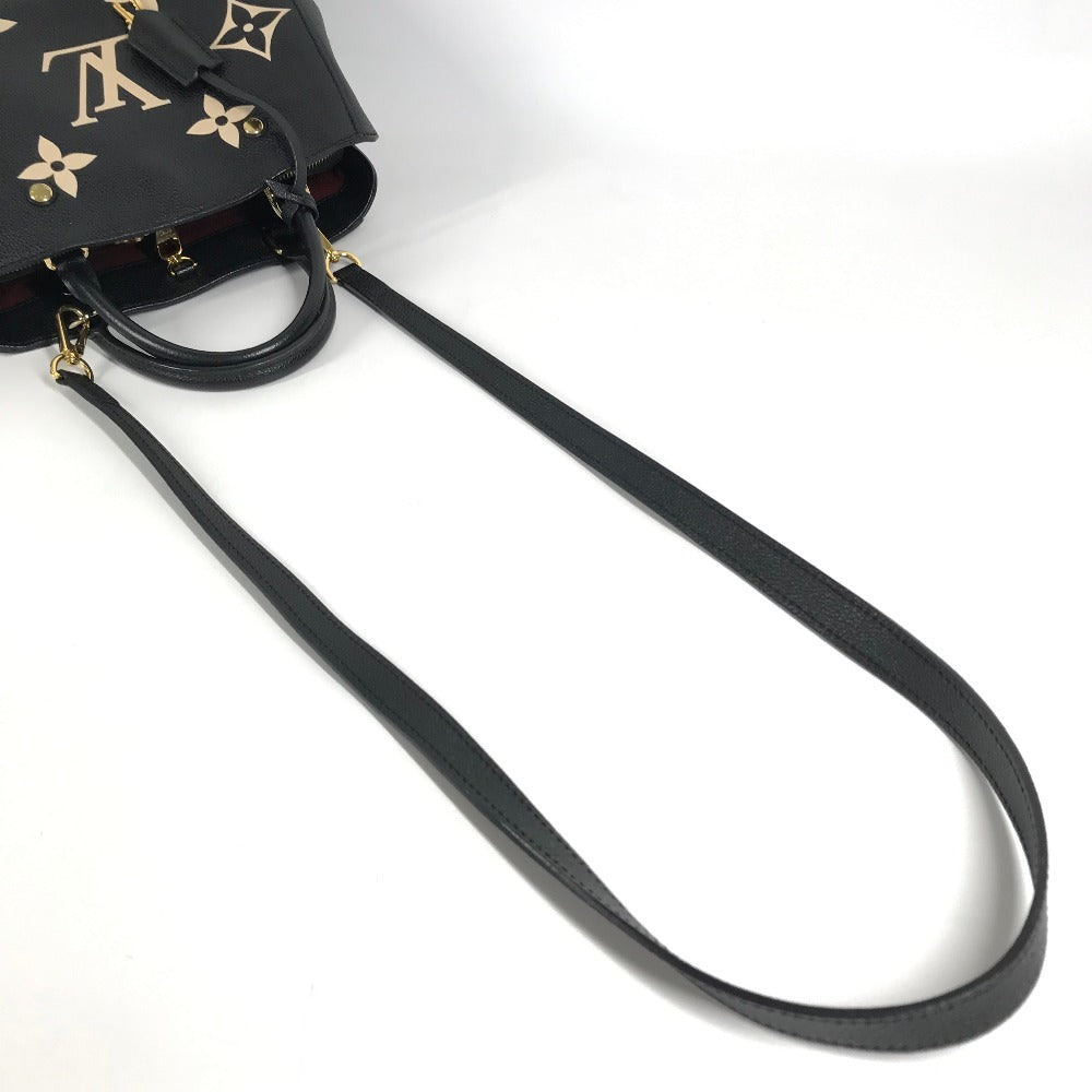 LOUIS VUITTON M45778 MonogramEmpreinte Montaigne BB MontaigneBB 2WAY Bag, Shoulder Bag, Crossbody Shoulder Bag Hand Bag MonogramEmpreinteLeather Noir Black Used