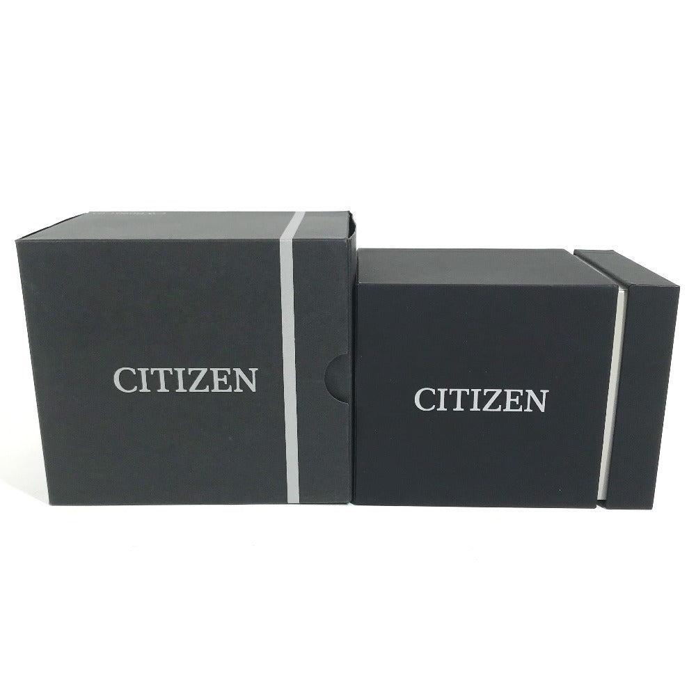 CITIZEN H804-T019731 Eco Drive Attesa Solar Men's Watch Wristwatch titanium Black Used