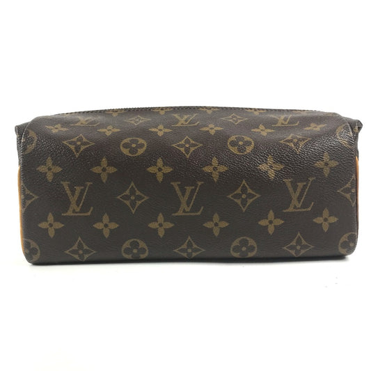 LOUIS VUITTON M47636 Monogram Trousse Pat Presion Bag, Pouch, Clutch Bag, Makeup Pouch, Cosmetics Cluch Bag MonogramCanvas Brown Used