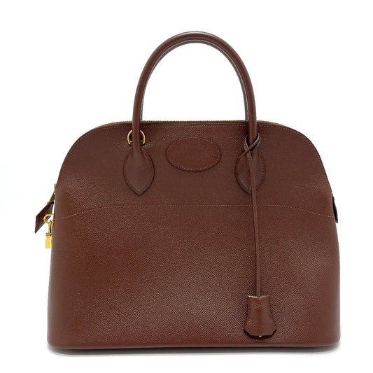 HERMES ボリード35 カバン 2WAY ハンドバッグ レザー レディース ブラウン