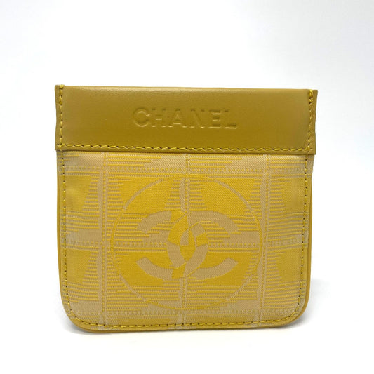 CHANEL CC ココマーク ニュートラベルライン キーリング付き 財布 小銭入れ コインケース レザー/PVC レディース イエロー