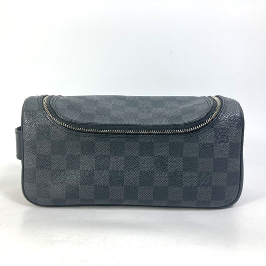 LOUIS VUITTON N47625 ダミエグラフィット トワレポーチ メイクポーチ 化粧ポーチ セカンドバッグ クラッチバッグ ポーチ ダミエグラフィットキャンバス メンズ ブラック