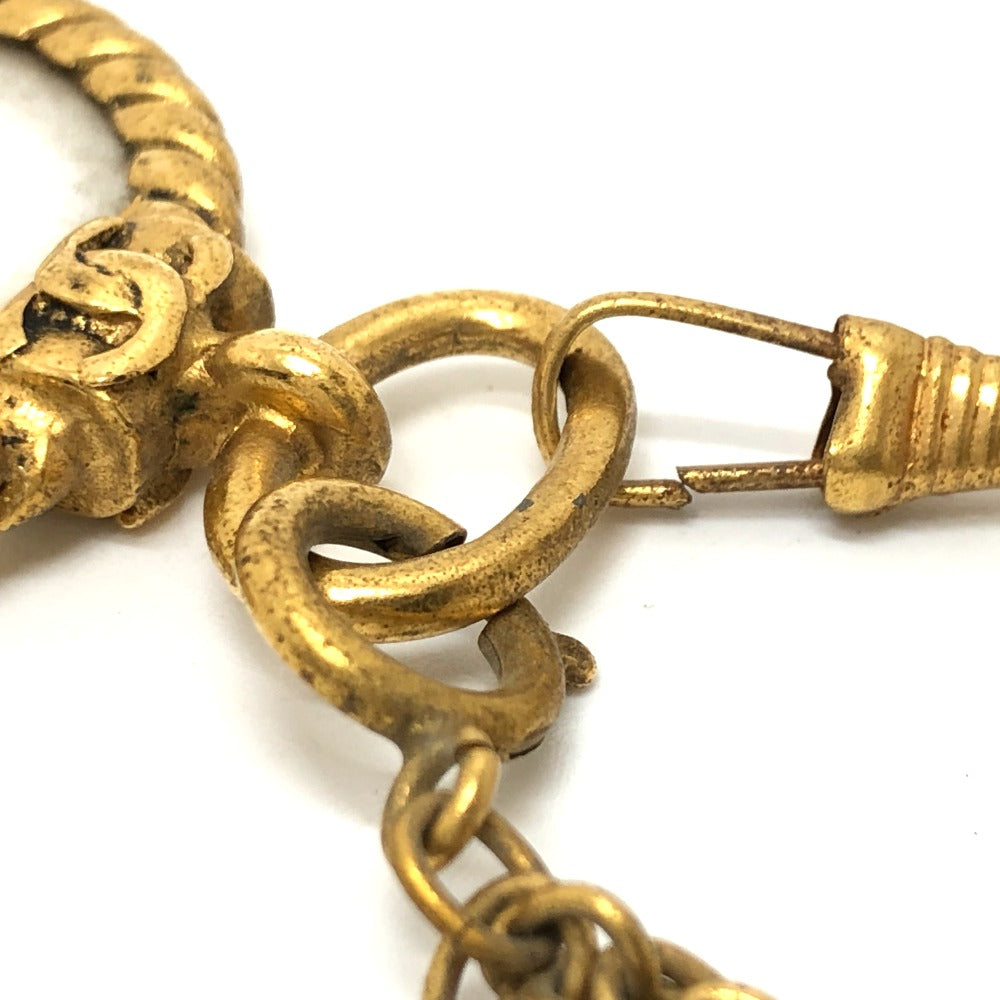 CHANEL ヴィンテージ ルーペ チェーン アクセサリー ネックレス メタル レディース ゴールド