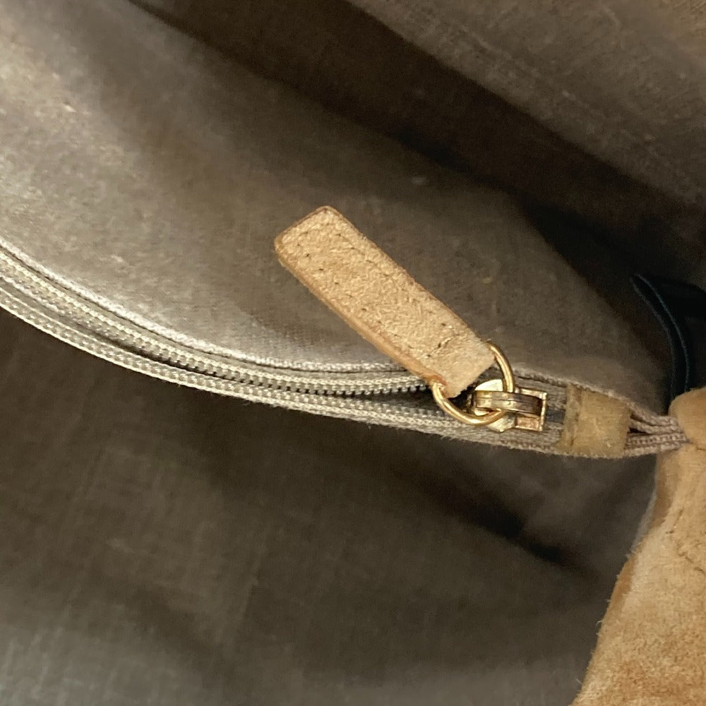FENDI 8MN232 Two-tone Selleria Shoulder Bag in Beige Leather