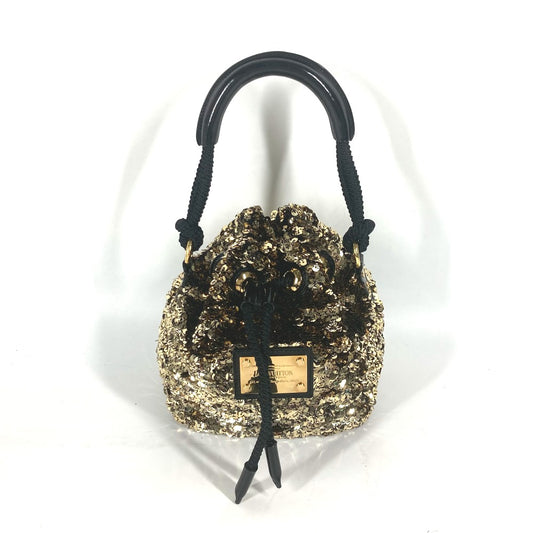 LOUIS VUITTON M40322 2010 クルーズ コレクション ミニノエ ロココ オール スパンコール カバン 肩掛け ショルダーバッグ ハンドバッグ スパンコール レディース ゴールド