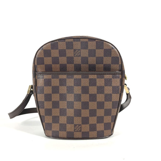 LOUIS VUITTON N51294 ダミエ イパネマPM 斜め掛け ポシェット カバン ショルダーバッグ ダミエキャンバス レディース エベヌ ブラウン