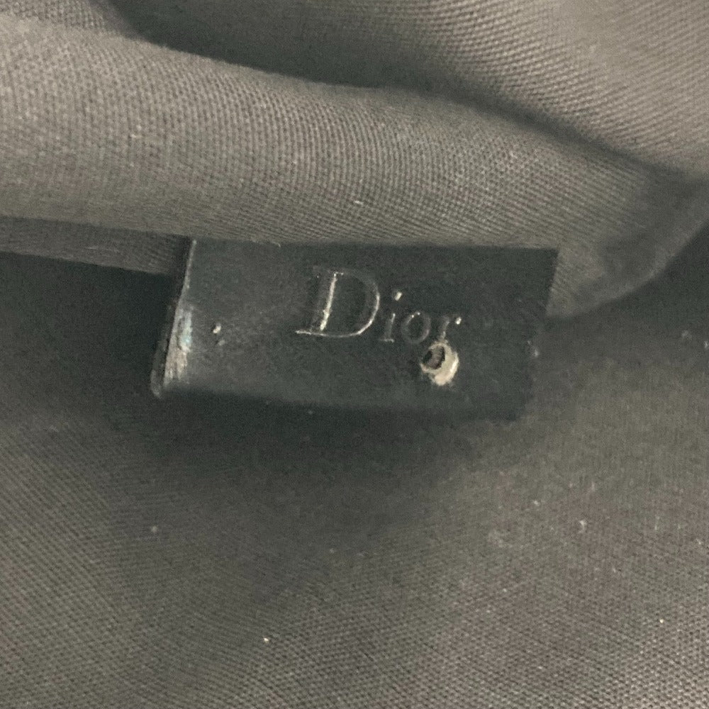 Dior 縦型 総ロゴ カバン ショルダーバッグ カバン トートバッグ レザー/キャンバス レディース ブラック