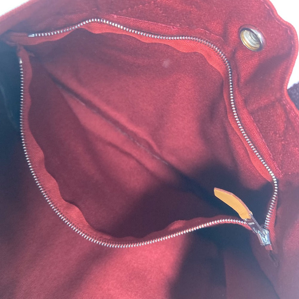 HERMES フールトゥPM カバン トートバッグ ハンドバッグ キャンバス レディース レッド