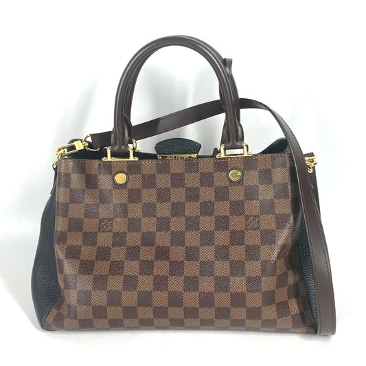 LOUIS VUITTON N41673 ダミエ ブリタニー カバン ハンドバッグ 2WAYバッグ ショルダーバッグ 斜め掛け トートバッグ ダミエキャンバス レディース エベヌ ブラウン