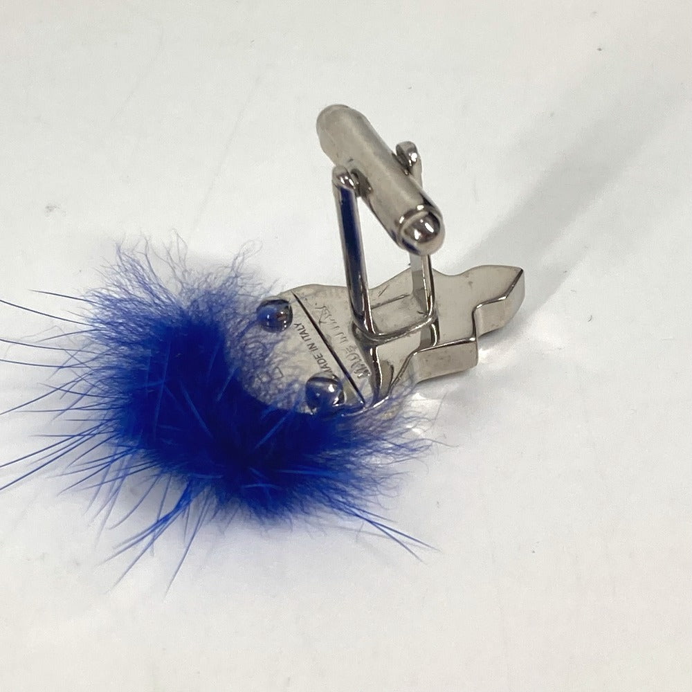 FENDI カールラガーフェルド アクセサリー カフス メタル メンズ ブルー