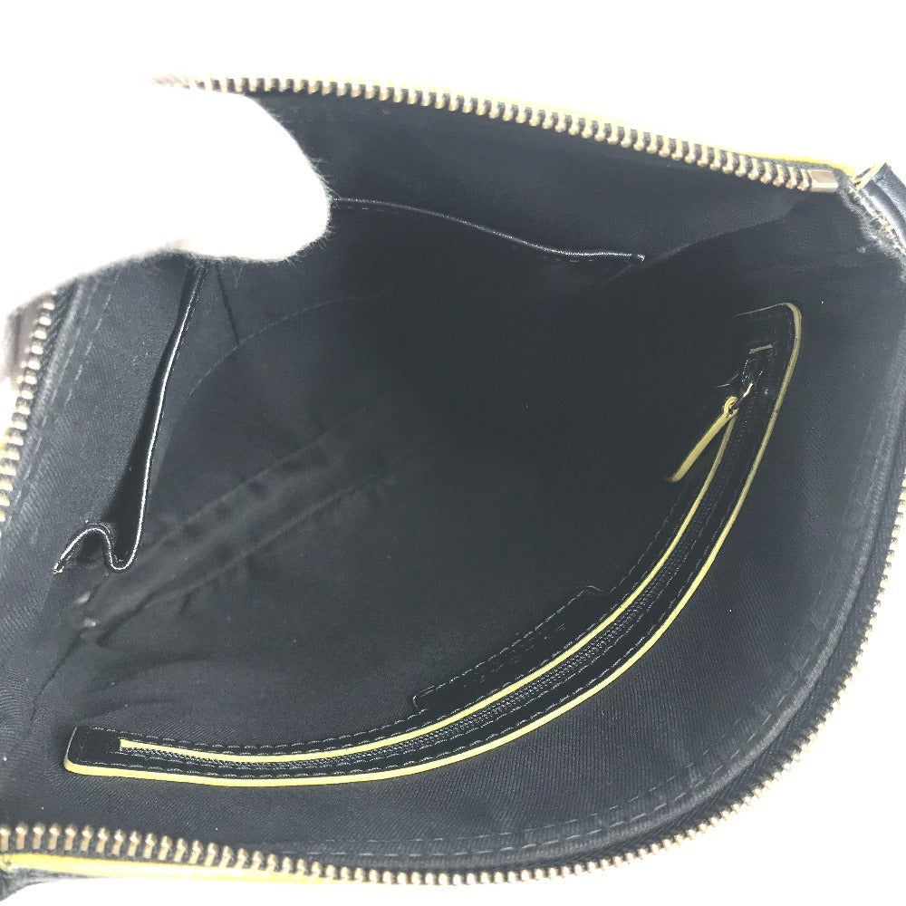 BVLGARI ロゴ S.Bulgari カバン ポシェット 斜め掛け ショルダーバッグ PVC/レザー ユニセックス グレー
