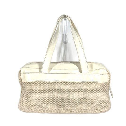 CHANEL CC ココマーク ロゴ トートバッグ カバン 肩掛け ショルダーバッグ ハンドバッグ レザー/キャンバス レディース ベージュ