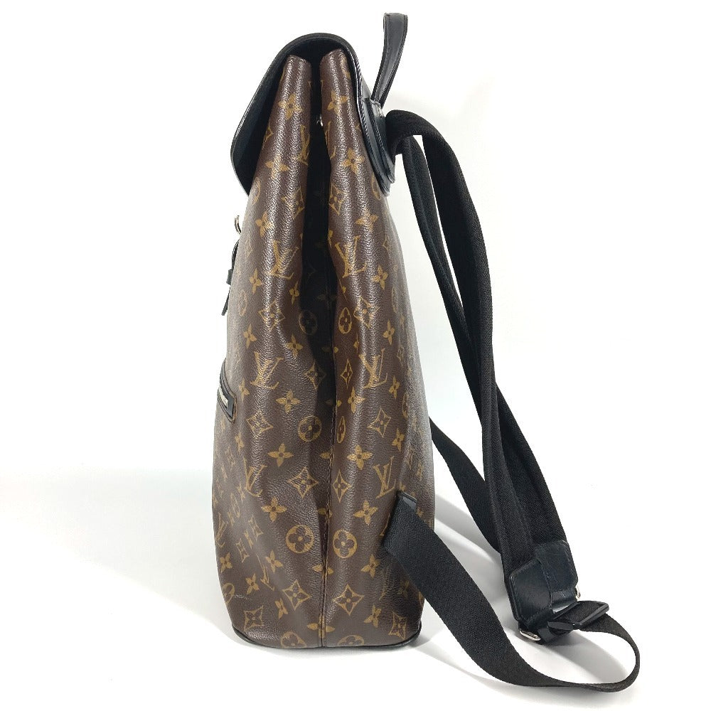 LOUIS VUITTON M40637 Monogram Macassar Parc Backpack, Flap Bag, Monogram Macassar Canvas, Unisex, Brown
