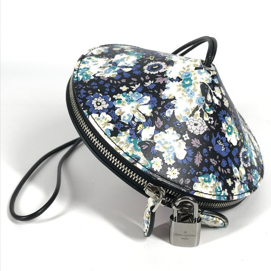 LOUIS VUITTON 花柄 フラワー柄 トゥピ カバン 肩掛け ショルダーバッグ レザー ユニセックス ブラック