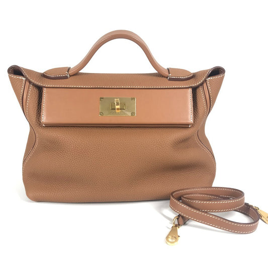 HERMES Sac 24/24 Van Quatre 29 Bags 2WAY Bags Hand Bags Shoulder Bag Togo Gold/GoldHardware Used
