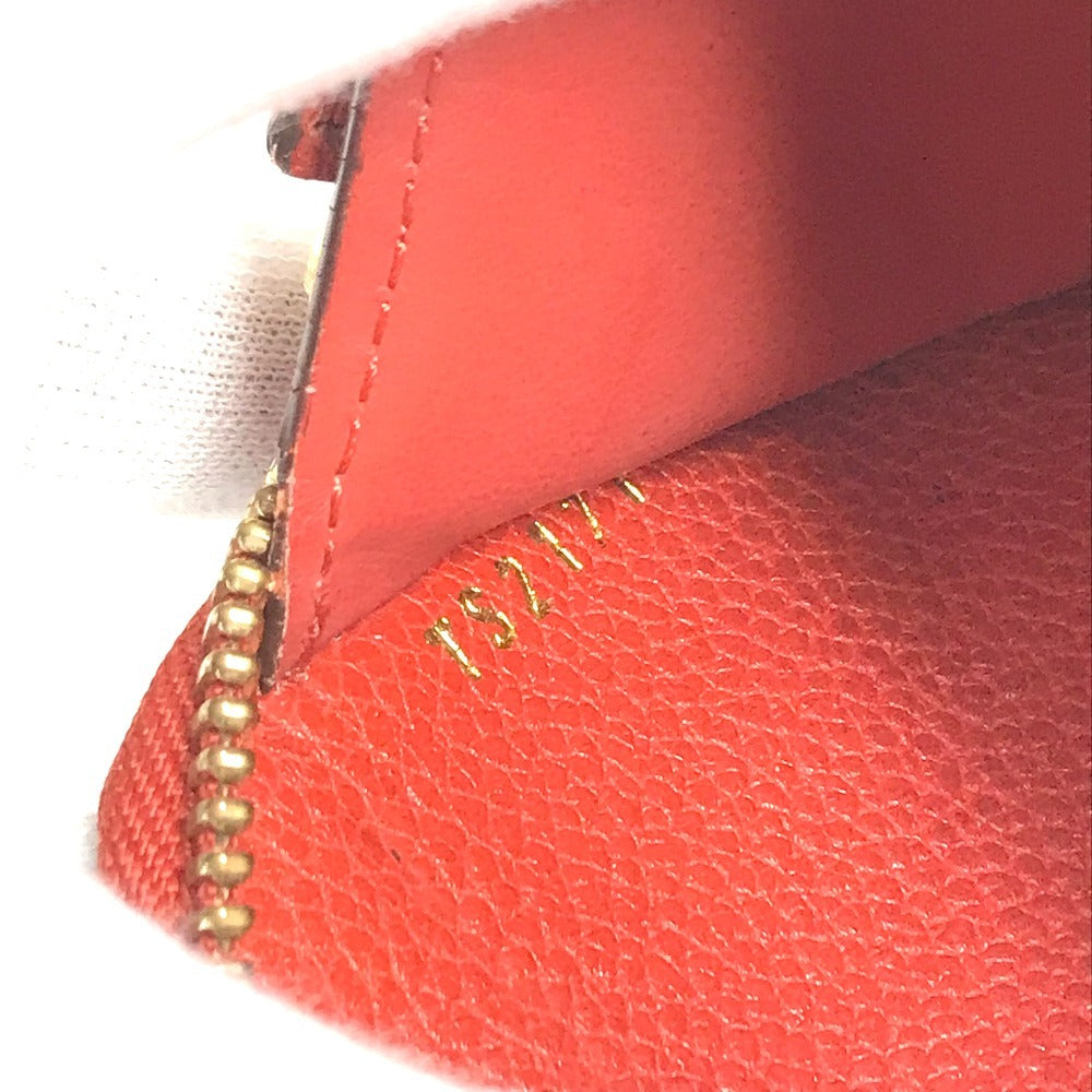 LOUIS VUITTON M60295 MonogramEmpreinte Portefeuille-Scallet Compact Compact Wallet Zip Around Folded wallet MonogramEmpreinteLeather Orient RedBased Used