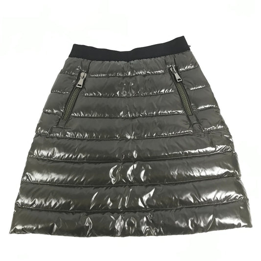 MONCLER GONNA SKIRT Down Logo Apparel Bottoms Skirt Down Women's Khaki