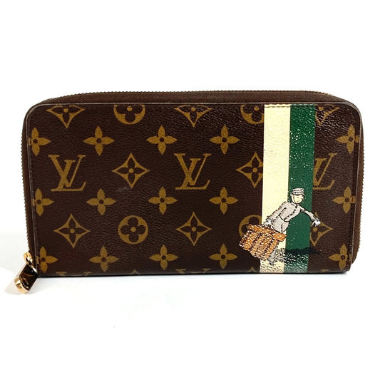 LOUIS VUITTON M60035 Monogram Groom Zippy Organizer Bellboy Long Wallet, Round Zipper, Monogram Canvas, Unisex, Green