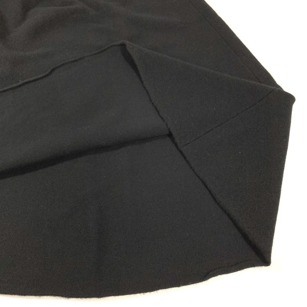 MONCLER Logo Patch GONNA TRICOT KNITWEAR SKIRT Apparel Long Skirt Wool Women's Black