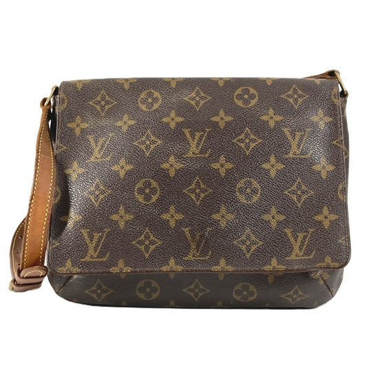 LOUIS VUITTON M51257 Monogram Musette Tango Shoulder Bag Short Flap Monogram Canvas Unisex Brown