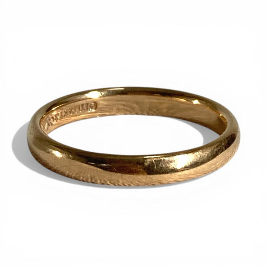 TIFFANY&Co. K18 Gold 18K Band Ring Accessory Jewelry Ring Au750 Women's Gold