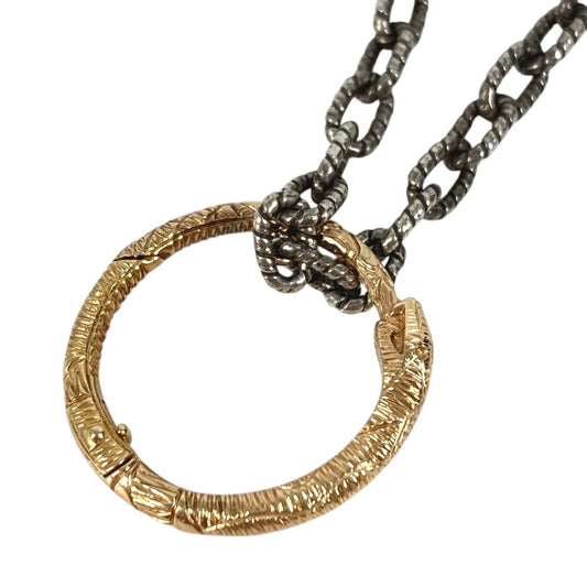 GUCCI 不明 K18 金 18K ウロボロス チェーンネックレス アクセサリー ジュエリー ネックレス Au750 ユニセックス シルバー