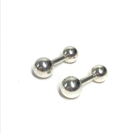 TIFFANY&Co. Logo Accessories Jewelry Cufflinks SV925 Unisex Silver