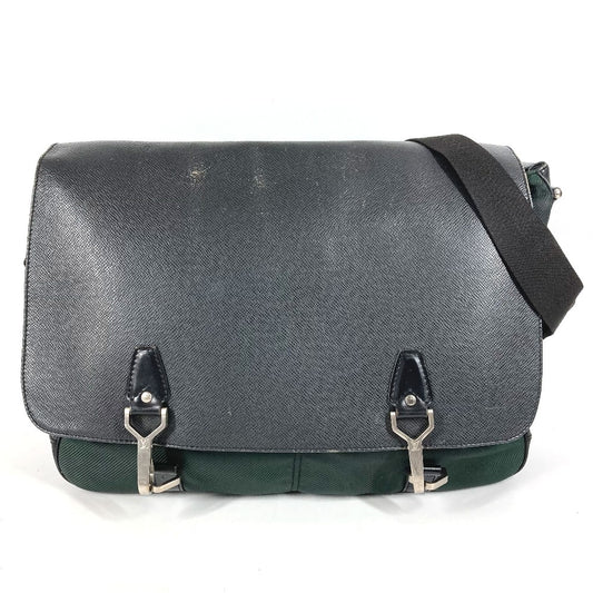 LOUIS VUITTON M30162 タイガ デルスー カバン フラップ 斜め掛け メッセンジャーバッグ ショルダーバッグ ナイロン ユニセックス カーキ